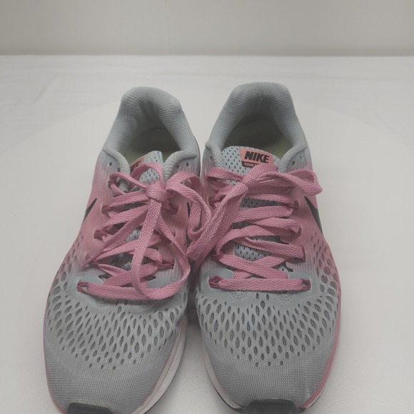 Nike Air Zoom Pegasus 34 Women Running Shoes Pink Grey Sz 8.5 - Picture 2 of 16